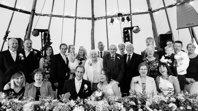 Real tipi weddings Zoe and Ben