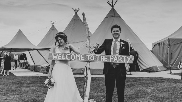 Real tipi weddings Anna and Mark- Cool wedding venues