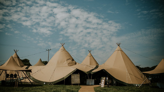 Real tipi weddings Lucy and Jules