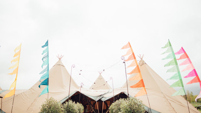 Tipi and flags