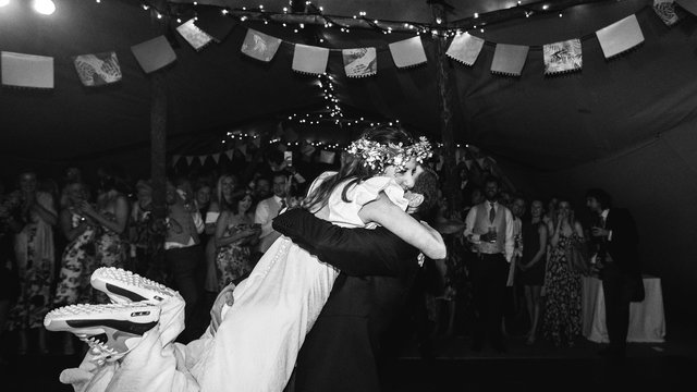 Real tipi weddings Charlotte and Jonny