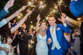 Emma and Seb sparklers