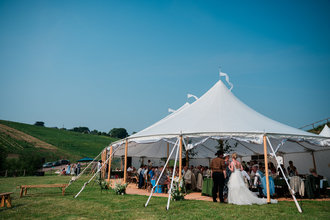 sailcloth wedding in North DEvon