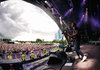 Tipis in view at 2000tree music festival
