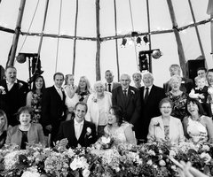 Real tipi weddings Zoe and Ben