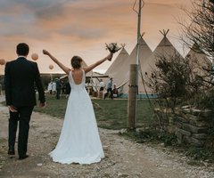 Real tipi weddings Anna and Mark