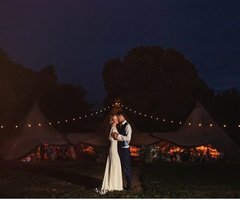 Real tipi weddings Rosie and Robert