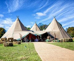 Festival weddings with tipi tents